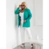 Klasické dámské sako plus size MODA8275 zelené