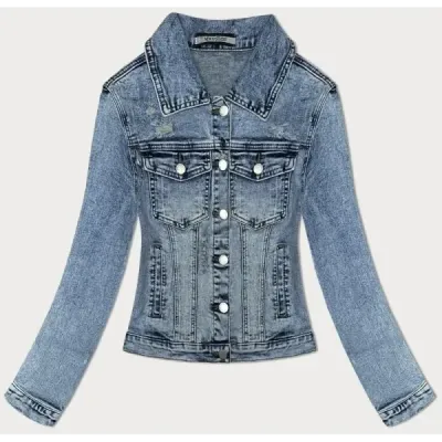 Dámská jeansová bunda MODA025-B modrá
