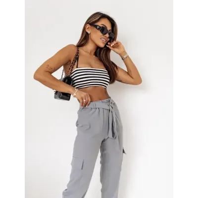 Dámské kalhoty MODA8266 šedé