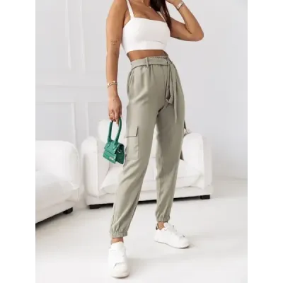 Dámské kalhoty MODA8266 khaki