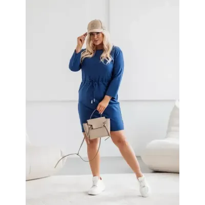 Dámské bavlněné šaty MODA719 tmavě modré