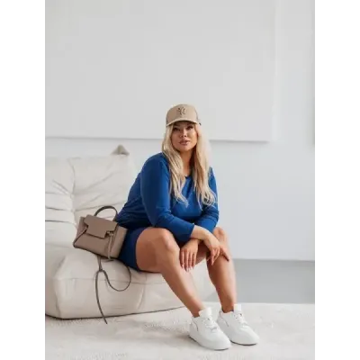 Dámské bavlněné šaty MODA719 tmavě modré