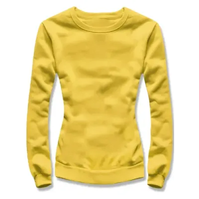 Tenká dámská mikina MODA8W05 žlutá