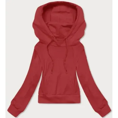 Krátká dámská mikina MODA939 červená