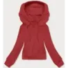 Krátká dámská mikina MODA939 červená