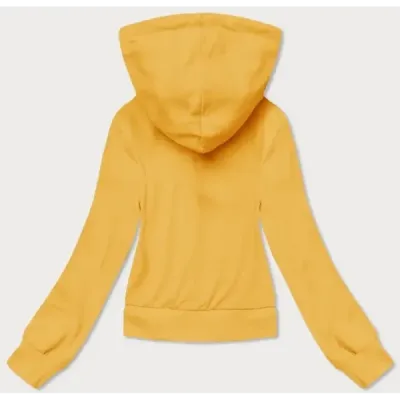 Krátká dámská mikina MODA939 žlutá
