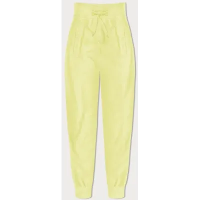 Tenké dámské tepláky MODA03 citronové