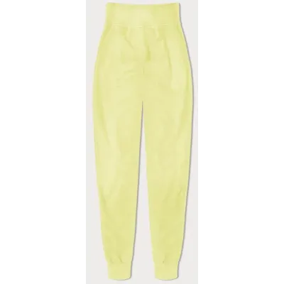 Tenké dámské tepláky MODA03 citronové