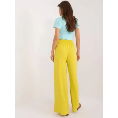Široké dámské kalhoty MODA8390 žluté