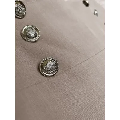 Elegantní dámské široké kalhoty MODA3575 tmavě béžové
