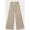 Dámské široké kalhoty MODA8629 tmavě béžové