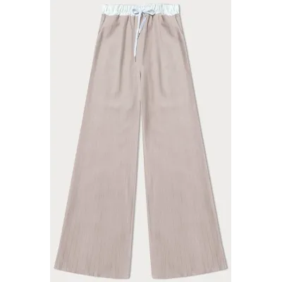 Dámské široké kalhoty MODA8629 světle béžové