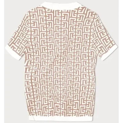 Dámská halenka s krátkým rukávem MODA009 béžová