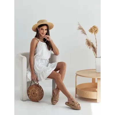 Dámské šaty MODA652 ecru