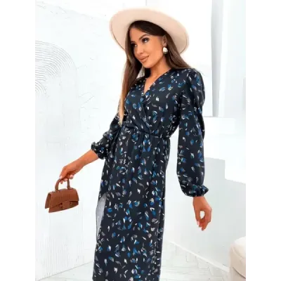 Dámské šaty MODA2121 černo-modré