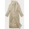 Dámský kabát oversize MODA3177 béžový