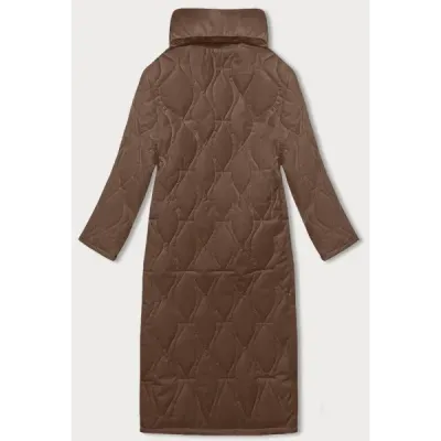 Dámský kabát oversize MODA3177 hnědý