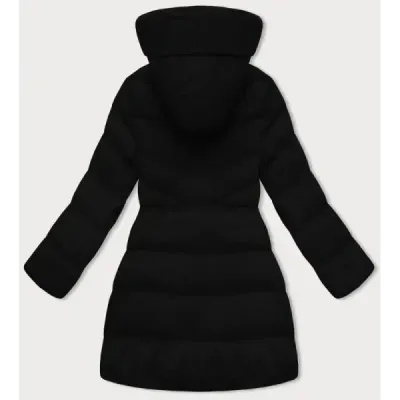 Dámská bunda se zlatým zipem MODA3231 černá