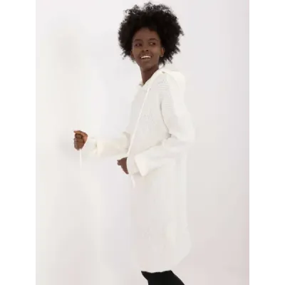 Dámské šaty s kapucí MODA0582 ecru