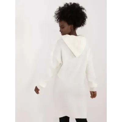Dámské šaty s kapucí MODA0582 ecru