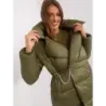 Lehká dámská zimní bunda MODA8310 khaki