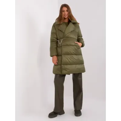 Lehká dámská zimní bunda MODA8310 khaki