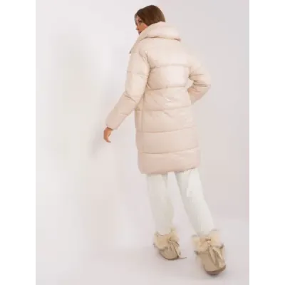 Lehká dámská zimní bunda MODA8310 světle béžová