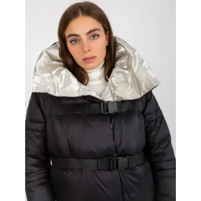 Dámská zimní bunda s odepinatelnými rukávy MODA8139 černá