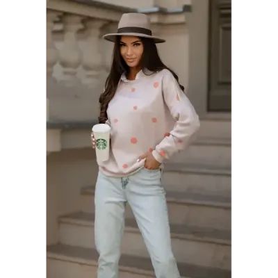 Bavlněná dámská halenka MODA784 pomerančová