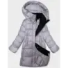 Dámská zimní bunda MODA8001 šedofialová