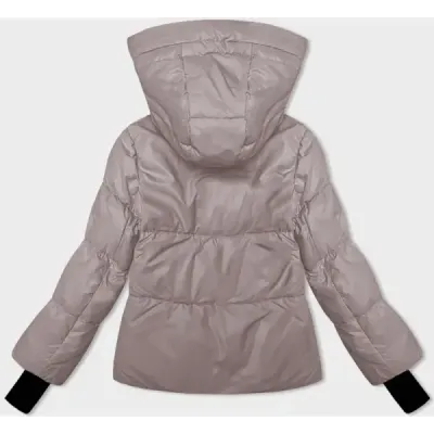 Dámská zimní bunda MODA38191 světle růžová