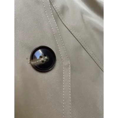Klasický dámský kabát MODA2696BIG tmavě béžový