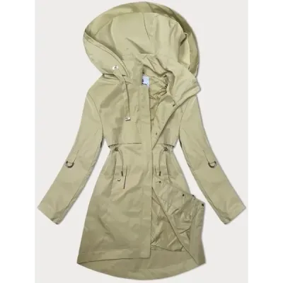 Dámská bunda s kapucí MODA8028 béžová