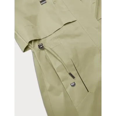 Dámská bunda s kapucí MODA8028 béžová