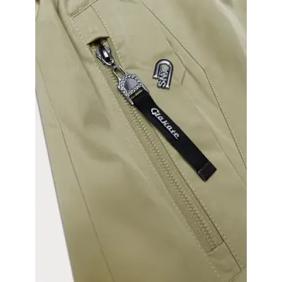 Tenká dámská bunda s podohodnutými rukávy MODA8019 béžová