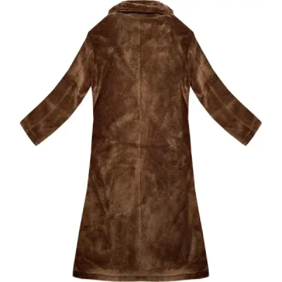 Dámský kabát MODA8157 hnědý