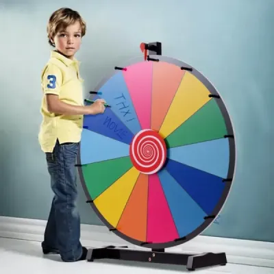 24 "kolo štěstí hračka barevné kolo hry pro loterie hry slovo hry ?60cm