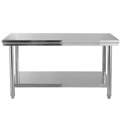 Nerezový kuchyňský stůl pracovní stůl gastro stůl nerezový stůl 122x61x90cm