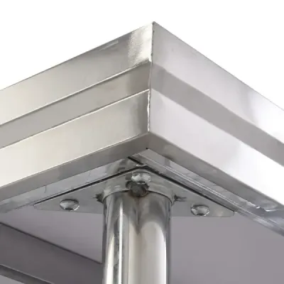 Nerezový kuchyňský stůl pracovní stůl gastro stůl nerezový stůl 122x61x90cm