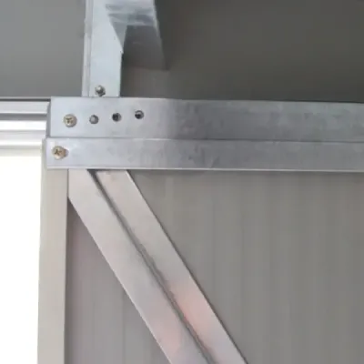 Kovový přístřešek na nářadí zahradní přístřešek na nářadí včetně základů pultová střecha 213 x 130 x 173 cm tmavě šedá