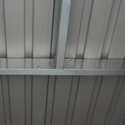 Kovový přístřešek na nářadí zahradní přístřešek na nářadí včetně základů pultová střecha 213 x 130 x 173 cm tmavě šedá