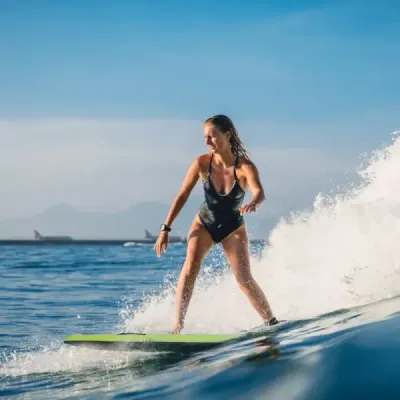 Bodyboard lehká plavecká deska s jádrem EPS a povrchem XPE na pláž pro děti a dospělé 94cm/106cm zelená