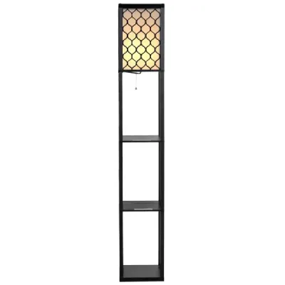 160x26x26cm police na stojací lampy Moderní interiérové ​​osvětlení s 3-úrovňovou stojací lampou
