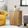 Stůl na šicí stroj Skládací stůl na šití s ​​úložnými prostory 118,5 x 40 x 79,5 cm Natural