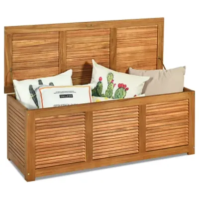 Zahradní box úložný box pro zahradu a dvůr z akátového dřeva 120x45x45cm