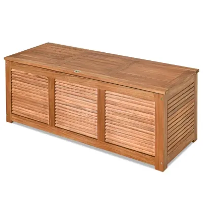 Zahradní box úložný box pro zahradu a dvůr z akátového dřeva 120x45x45cm