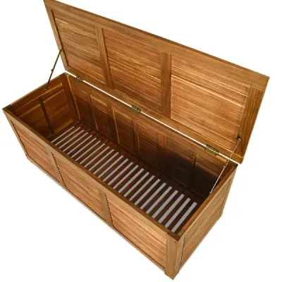 Zahradní box úložný box pro zahradu a dvůr z akátového dřeva 120x45x45cm