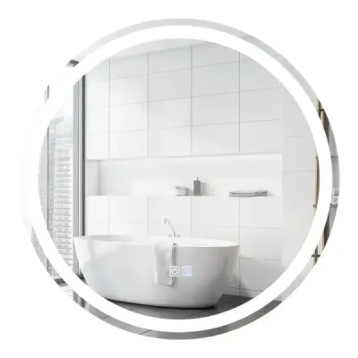 Kulaté koupelnové zrcadlo LED pro montáž na zeď 3000 K-6000 K ? 60 cm