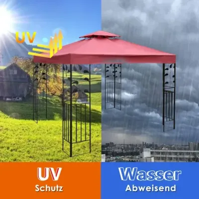 Náhradní vrchní kryt 300 x 300 cm na terasu pro dvoupodlažní pavilon Víno