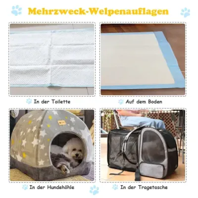 Výcvikové rohože pro psy Nepropustný 5-vrstvý design 100 kusů 60 x 90 cm